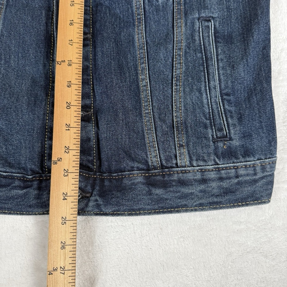 Levi's Jean Denim Jacket Trucker Men's Small Blue Dark‎ Wash Cotton New $89.50 - Picture 4 of 8